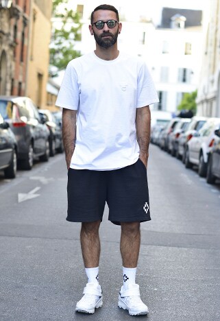 Marcelo Burlon wearing white tube socks | ASOS Style Feed