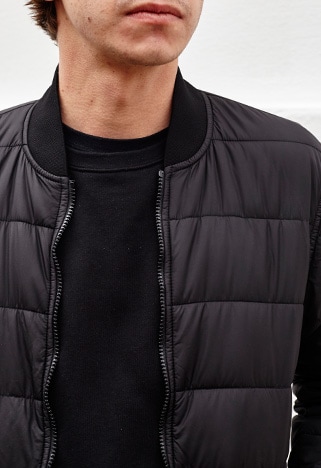 Joel in bomber jacket