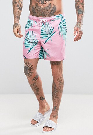 ASOS swim shorts with floral print in mid length | ASOS Style Feed