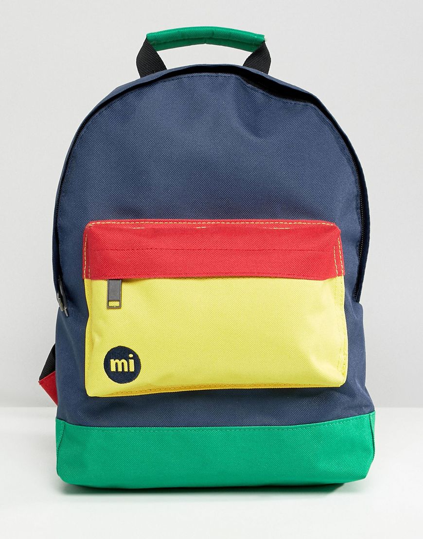 Mi-Pac backpack in colour block available at ASOS | ASOS Style Feed