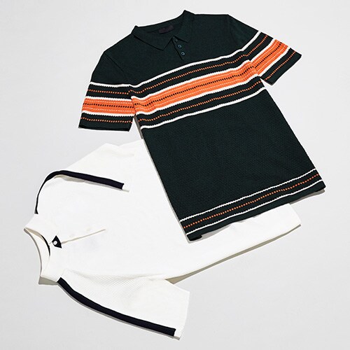 Black and white knitted polos, available at ASOS | ASOS Style Feed