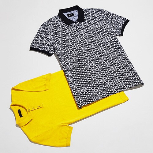 Yellow and printed knitted polos, available at ASOS | ASOS Style Feed