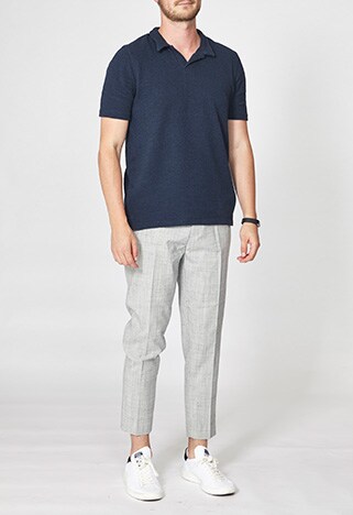 ASOSer wearing Selected Homme T-shirt, ASOS cropped trousers and adidas Boost sole Stan Smiths | ASOS Style Feed