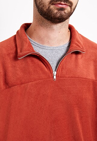 ASOSer wearing a fleece half-zip jacket | ASOS Style Feed