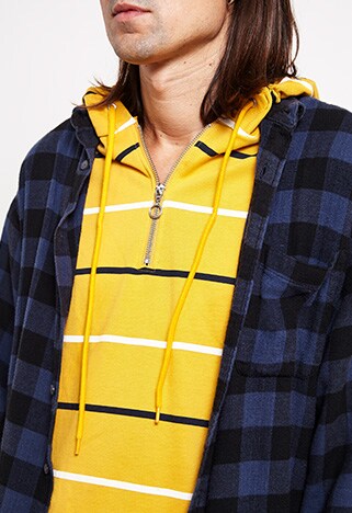 ASOSer wearing a bold, yellow half-zip hoodie | ASOS Style Feed