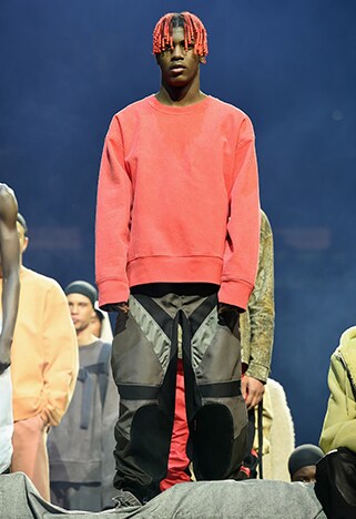 Lil Yachty modelling at Kanye West's Yeezy Season 3 show | ASOS Style Feed