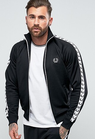 Fred Perry Sports Authentic taped track jacket | ASOS Style Feed