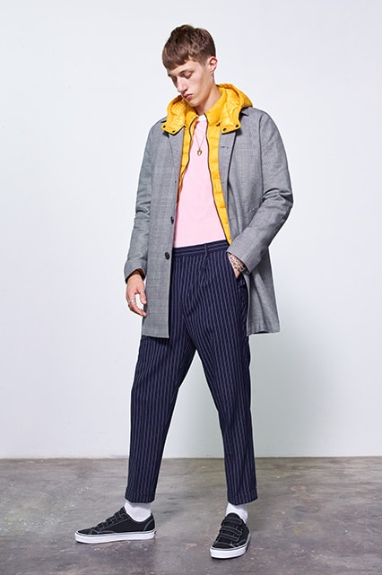 Model wearing pinstripe trousers | ASOS Style Feed