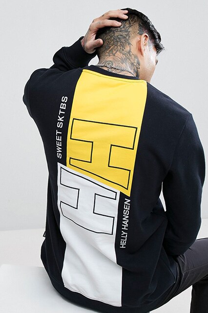 Top 10: Sweatshirts featuring a Sweet SKTBS x Helly Hansen sweatshirt with back print | ASOS Style Feed