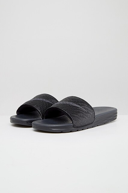 Nike Benassi Sliders In Black 705474-091, available on ASOS  | ASOS Style Feed