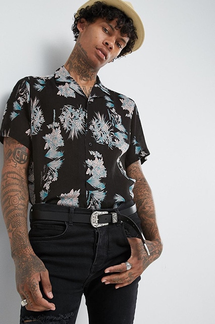 Top 10: Shirts featuring an ASOS floral-print shirt with revere collar | ASOS Style Feed