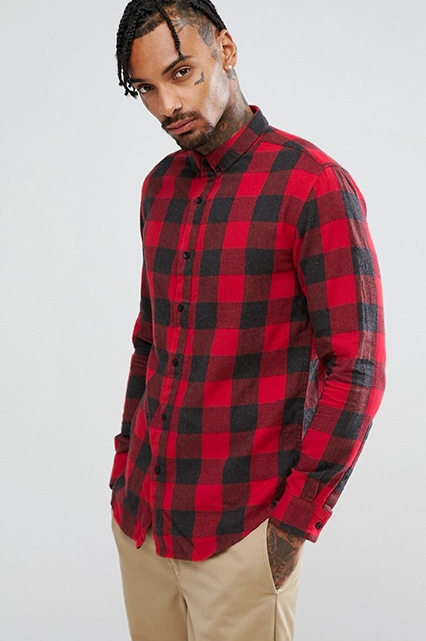 Top 10: Shirts featuring a Pull&Bear regular-fit check shirt | ASOS Style Feed