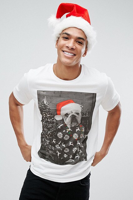 Jack & Jones Originals Christmas T-Shirt, available on ASOS