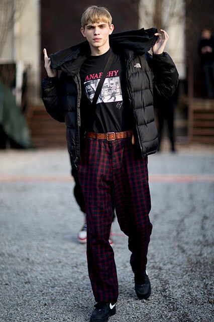 Street Style Fashion Week Homme Milan AH18