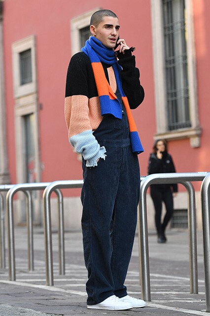 Street Style Fashion Week Homme Milan AH18