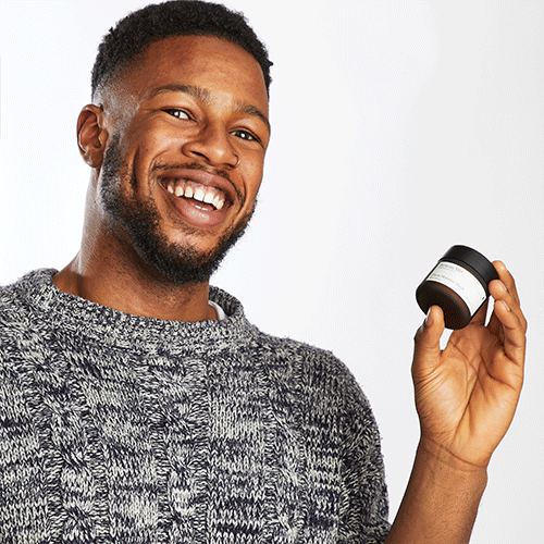 Daniel testing out face masks, available at ASOS