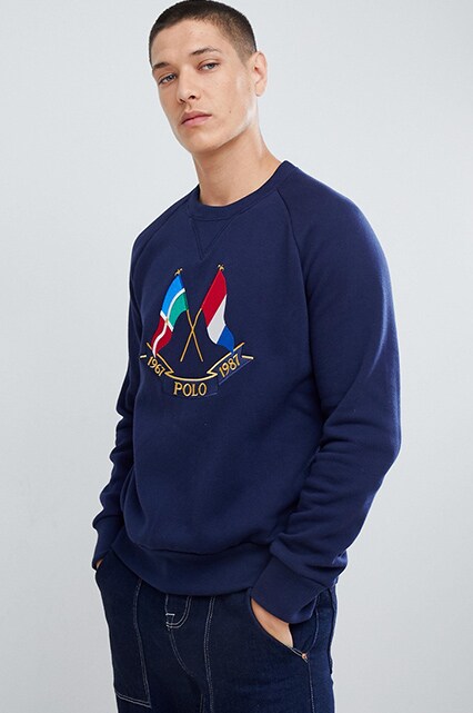 Polo Ralph Lauren Bring It Back 50 Year Flag sweatshirt available at ASOS | ASOS Style Feed