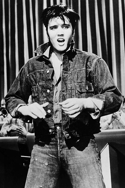 Elvis Presley wearing a denim jacket | ASOS Style Feed