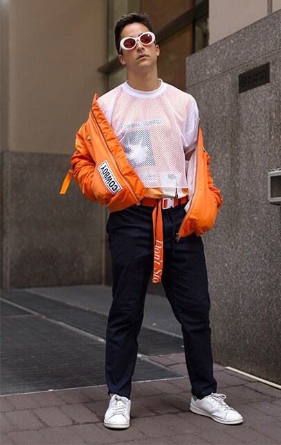 new york streetstyle - orange vif