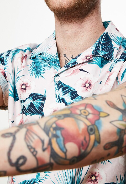 Vintage Tattoo Pattern Aloha shirt  Hawaiian shirt  Olderbest