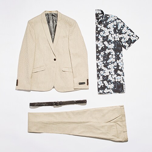 Heart & Dagger suit, floral shirt and woven belt available at ASOS | ASOS Style Feed