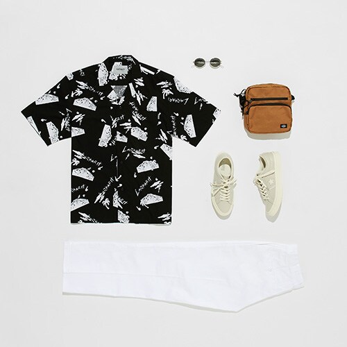 White Converse and outfit on ASOS