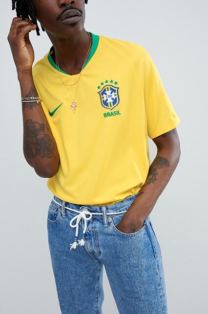 Nike - Home Stadium - Maillot de football du Brésil - Jaune