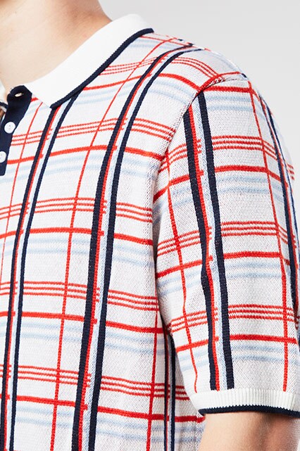 ASOSer wearing a terrace-style checked polo shirt | ASOS Style Feed