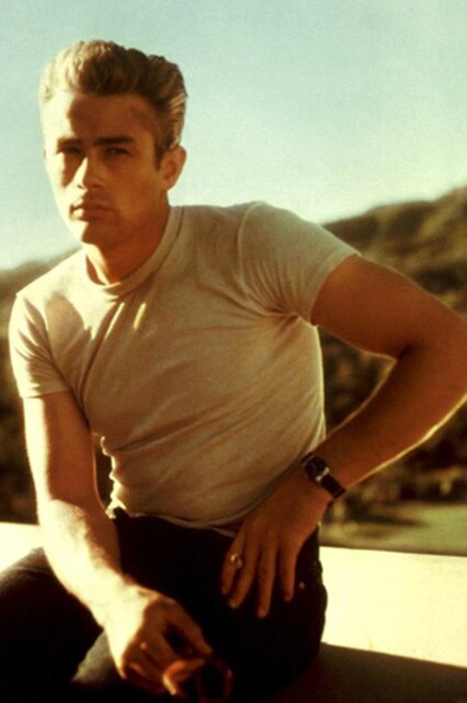 Actor James Dean wearing a white T-shirt | ASOS Style Feed