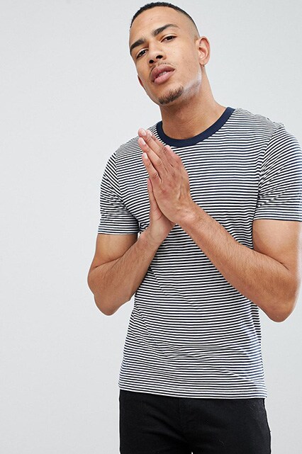 Selected Homme TALL striped T-shirt available at ASOS | ASOS Style Feed