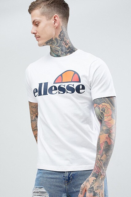 Ellesse - T-shirt à logo classique - Blanc