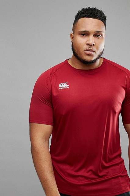 Canterbury PLUS Vapodri T-shirt in burgundy exclusive to ASOS | ASOS Style Feed