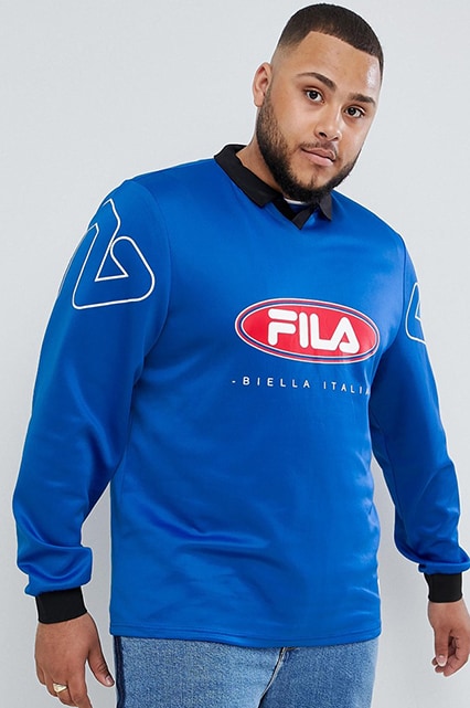 Fila Plus retro goalie long-sleeved T-shirt available at ASOS | ASOS Style Feed