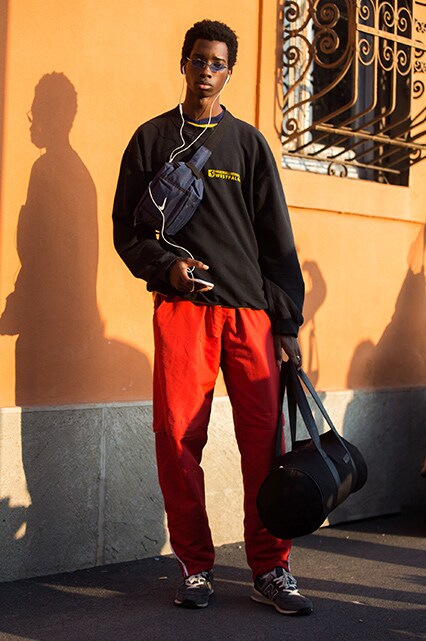 A street-styler in a college sweatshirt | ASOS Style Feed