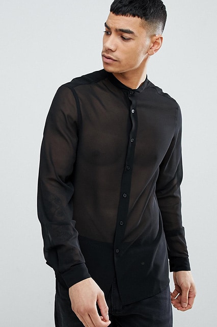 Chemise transparente on sale