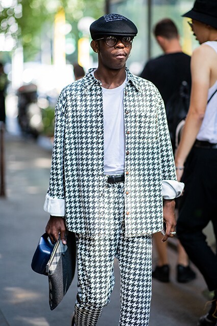 Patterned co-ords at Milan Fashion Week