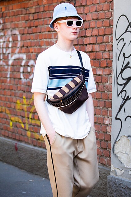 An 80-style look at Milan Fashion Week