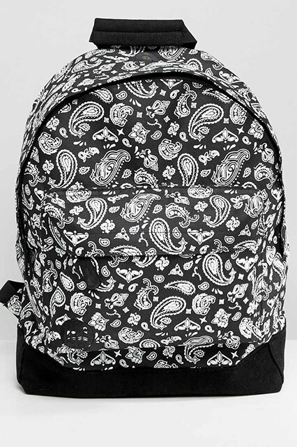 Mi-Pac Backpack With Bandana Print available at ASOS | ASOS Style Feed