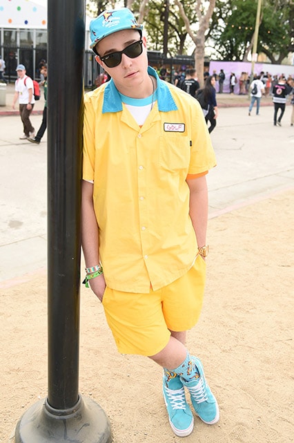 A street-styler wearing a bright-yellow co-ord | ASOS Style Feed