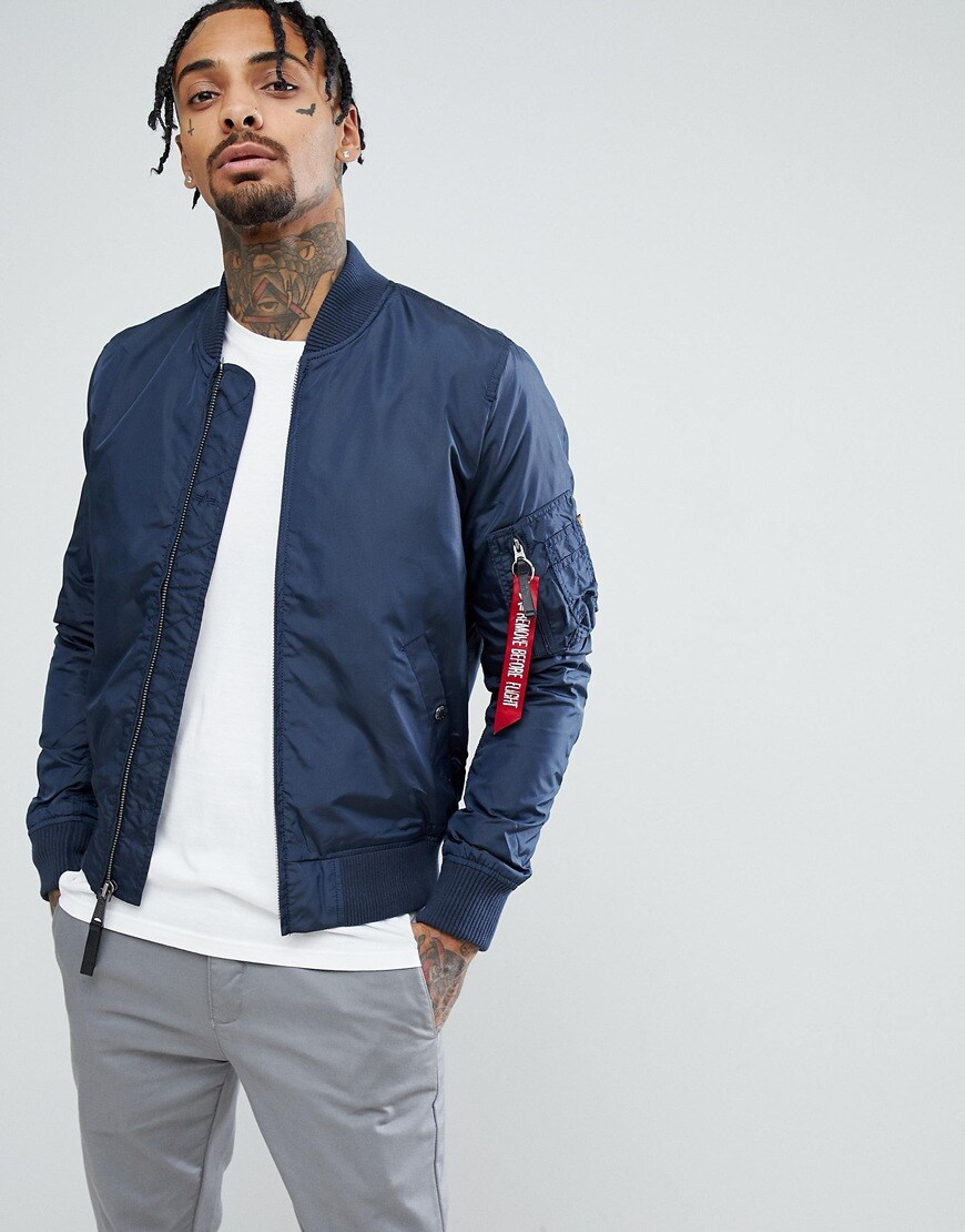 Alpha Industries MA-1 bomber jacket available at ASOS | ASOS Style Feed