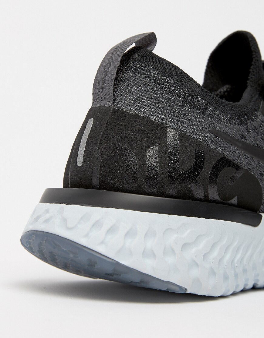 Nike Running - Epic React Flyknit - Baskets - Noir