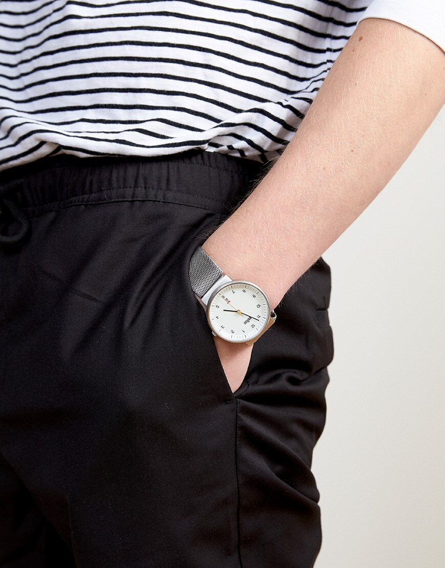 A close-up of Steven's watch | ASOS Style Feed
