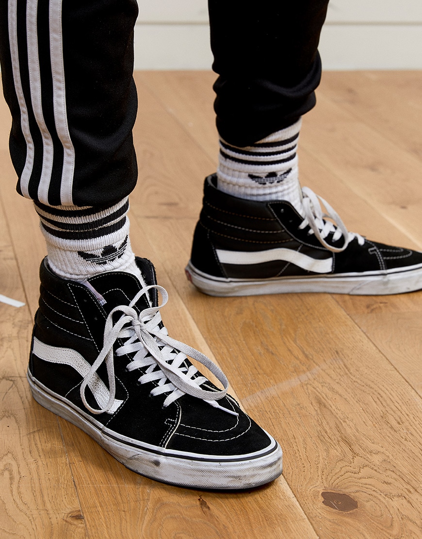Daniel wearing adidas joggers and Vans trainers | ASOS Style Feed