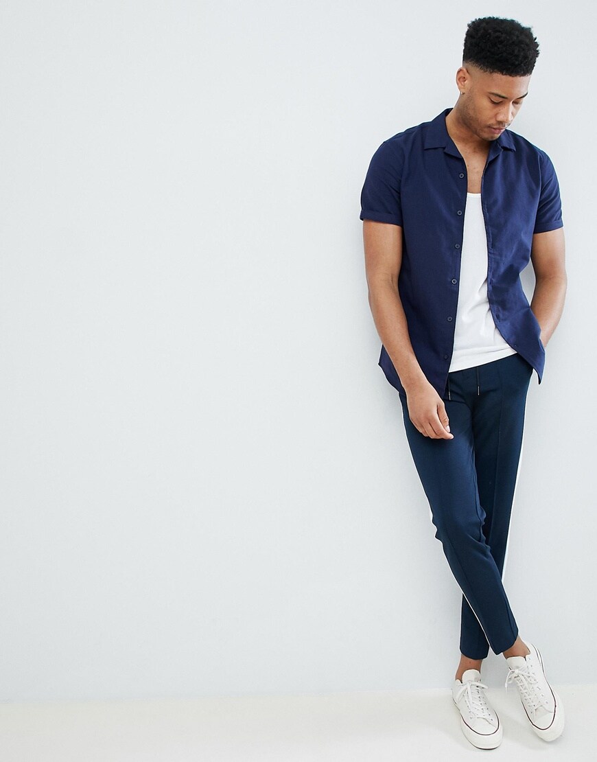 Selected Homme Tall revere collar shirt | ASOS Style Feed