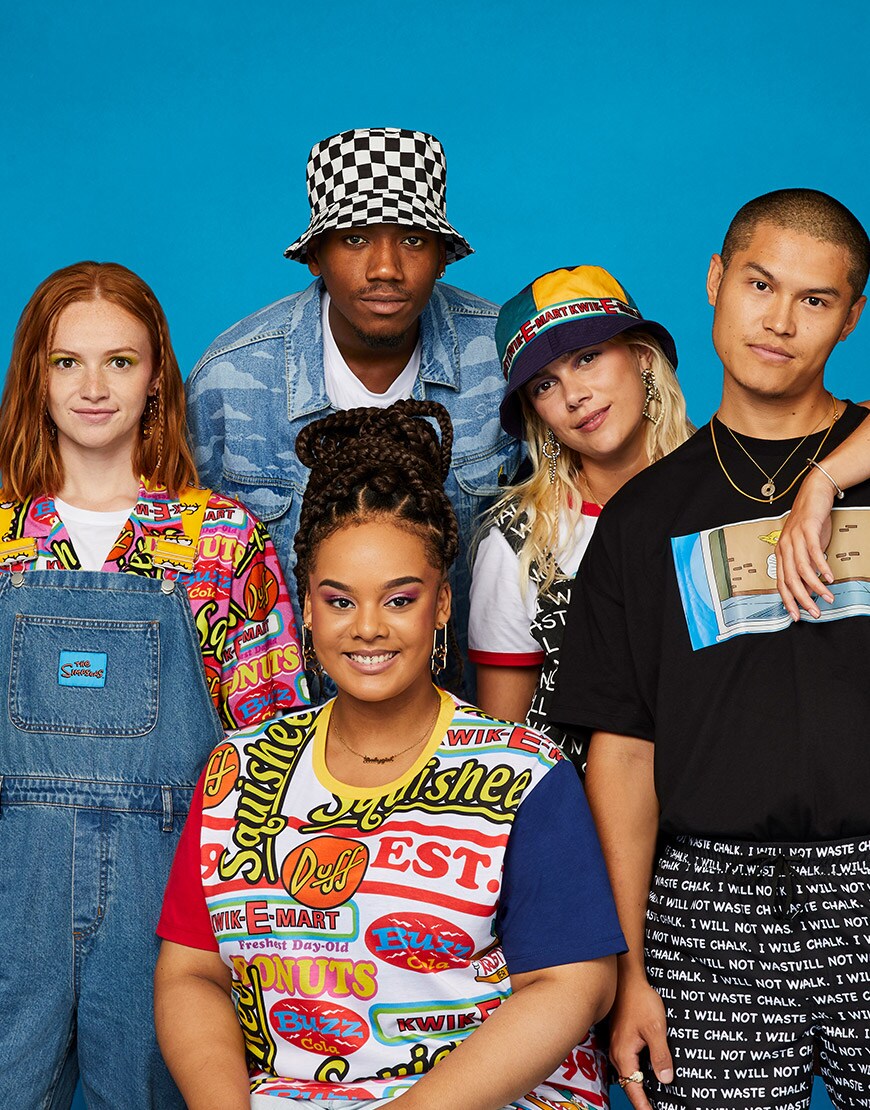 The ASOS Insiders wearing the exclusive ASOS Design x The Simpsons collection available at ASOS | ASOS Style Feed