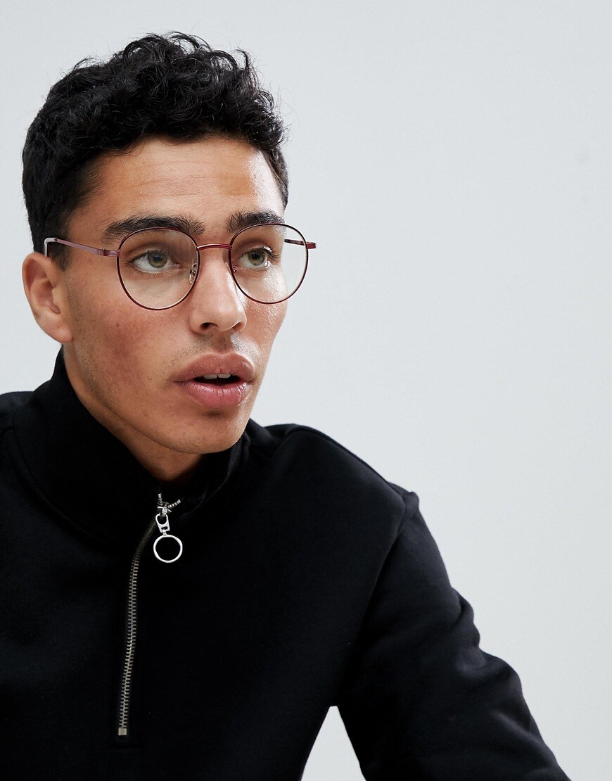 ASOS DESIGN clear-lens glasses | ASOS Style Feed