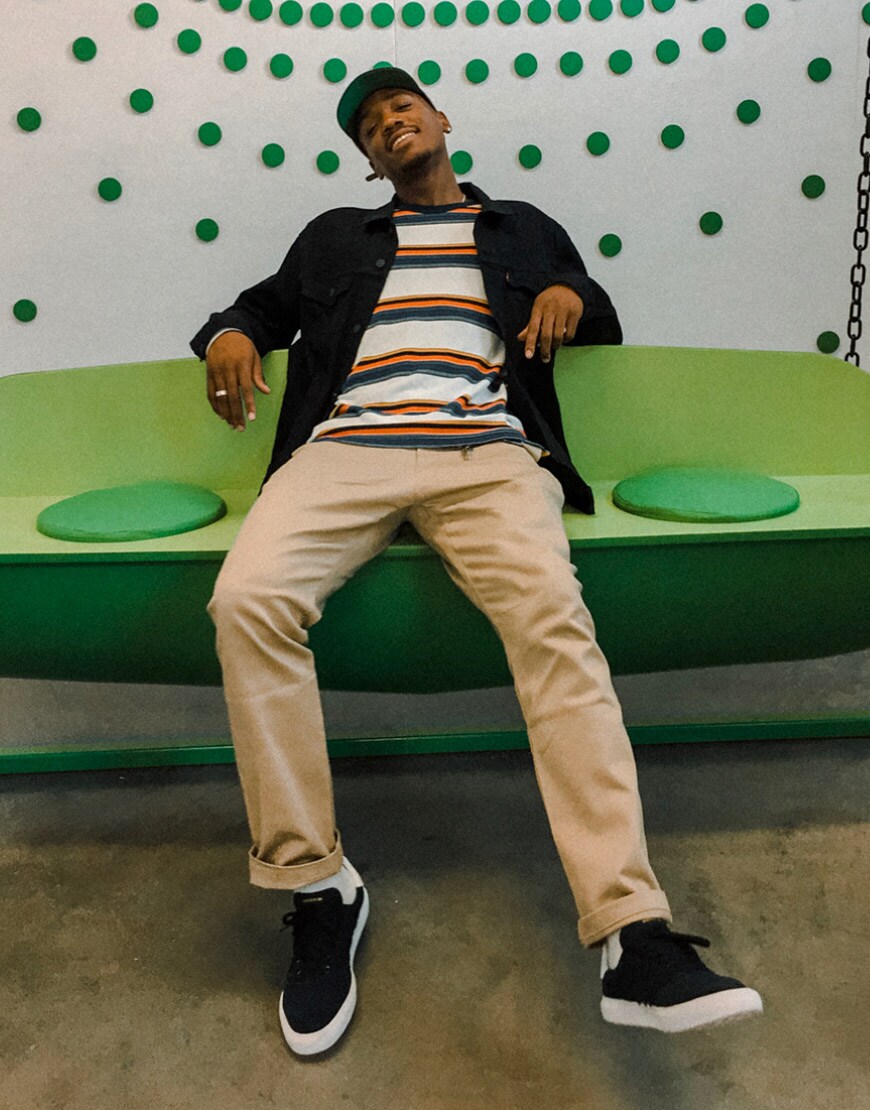 @asos_joshua wearing a denim jacket and adidas Skateboarding threads | ASOS Style Feed