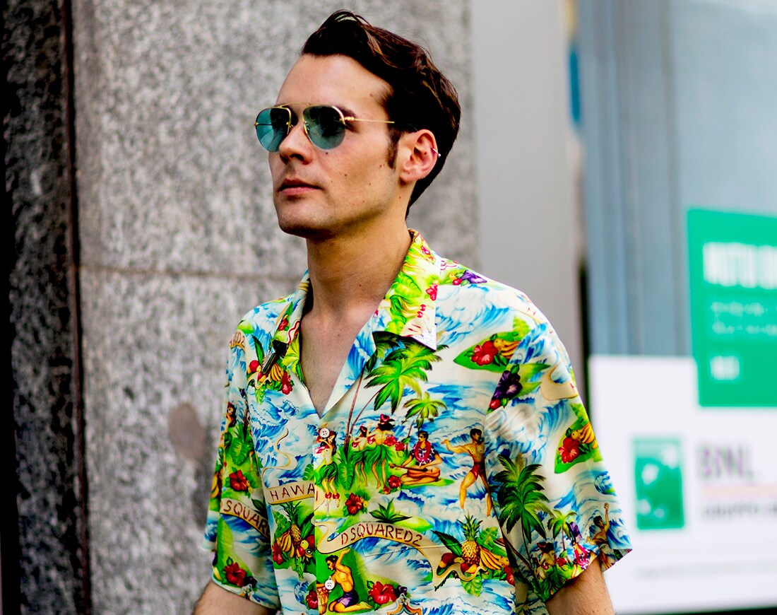 Streetstyle mit Hawaiihemd für Männer