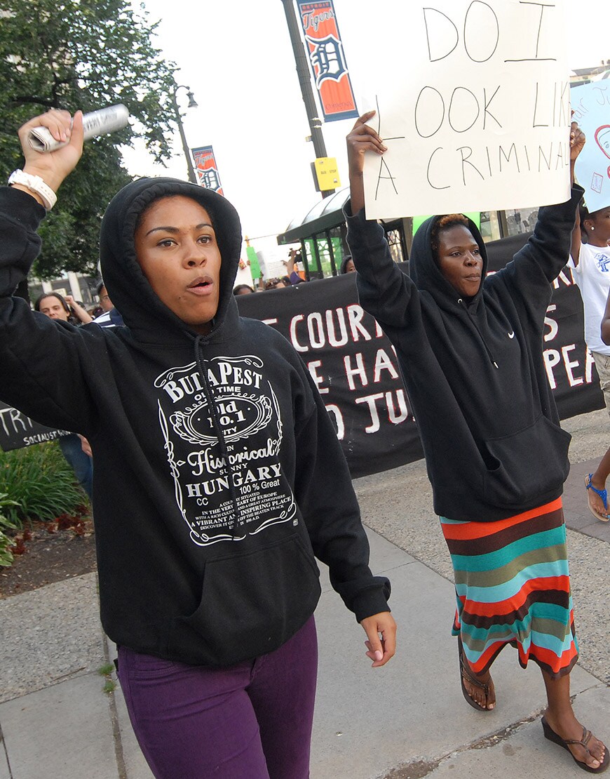 Protestors at a march for Trayvon Martin | ASOS Style Feed