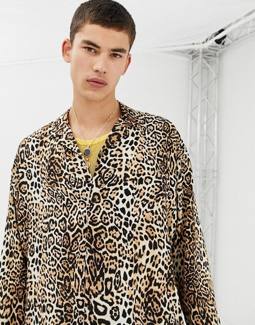 Leopardenhemd für Herren, erhältlich bei ASOS